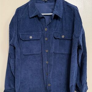 Velvet Heart Navy Corduroy Shirt